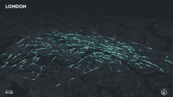 Processing 流动的城市―city flows 智能单车在城市